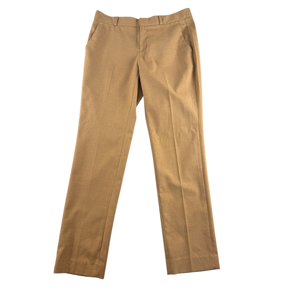 Banana Republic Ryan Straight Leg Dress Pants Camel Tan Size 4 Professional Work